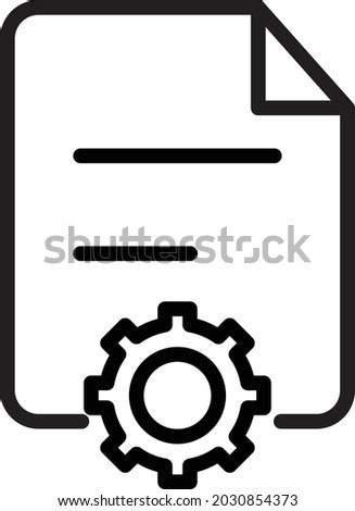 Gear file Isolated Vector icon which can easily modify or edit

