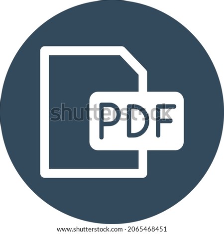 pdf file Isolated Vector icon which can easily modify or edit

