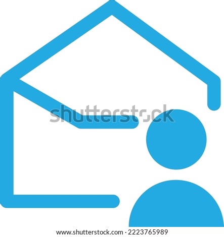 User inbox Vector Icon which is suitable for commercial work and easily modify or edit it
