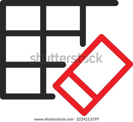 Remove graph Vector Icon which is suitable for commercial work and easily modify or edit it
