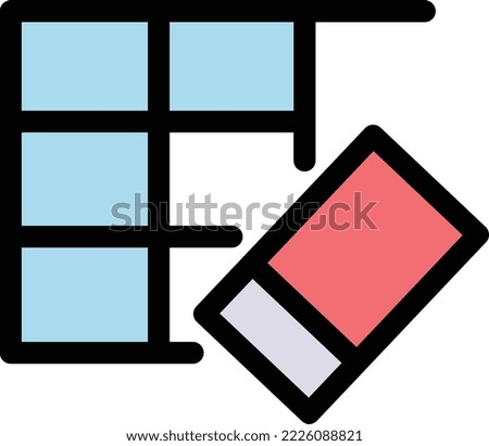 Remove graph Vector Icon which is suitable for commercial work and easily modify or edit it
