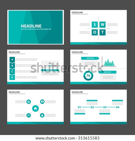 Green Multipurpose Infographic elements and icon presentation template flat design set for advertising marketing brochure flyer leaflet