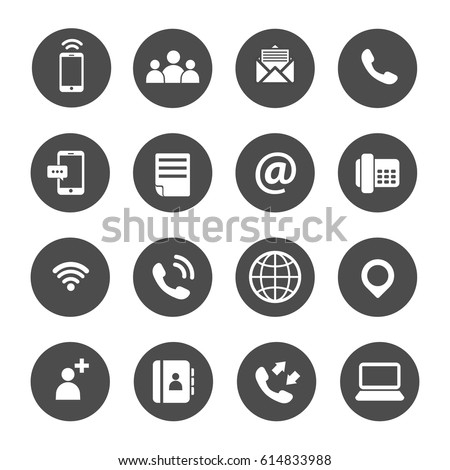 Business concept investment people process global graph icon set