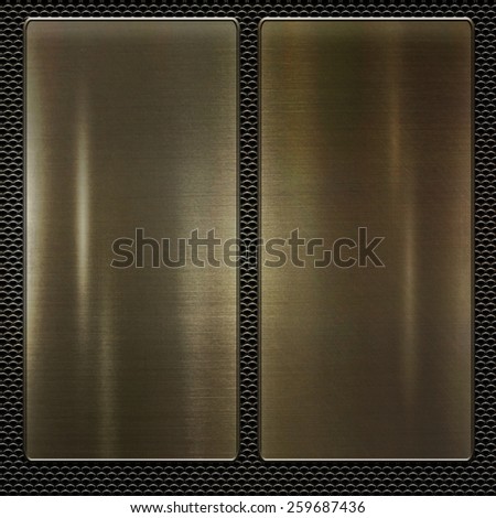 gold metal plate background