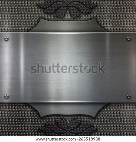 metal plate background ornament