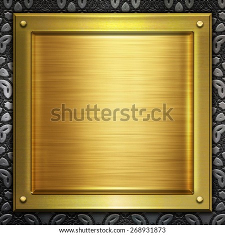 metal plate background ornament