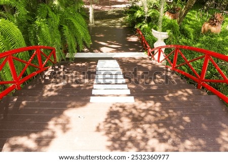 Similar – Image, Stock Photo Stairs, Shadow, Bridge