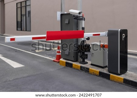 Image, Stock Photo Road safety Village