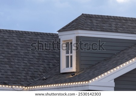 Similar – Image, Stock Photo Wooden shingles on old farmhouse