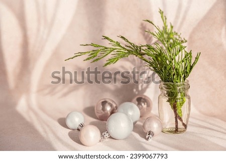 Similar – Image, Stock Photo Bouquet of cypress branches in ice cream cone