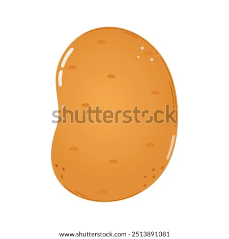 Potato character. Vector hand drawn cartoon kawaii character illustration icon. Isolated on white background. Potato character concept