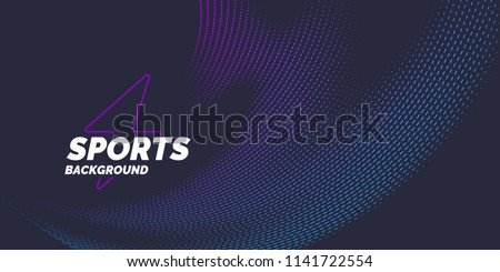 Bright abstract background with a dynamic waves of minimalist style. Vector illustration for website design Stockfoto © 