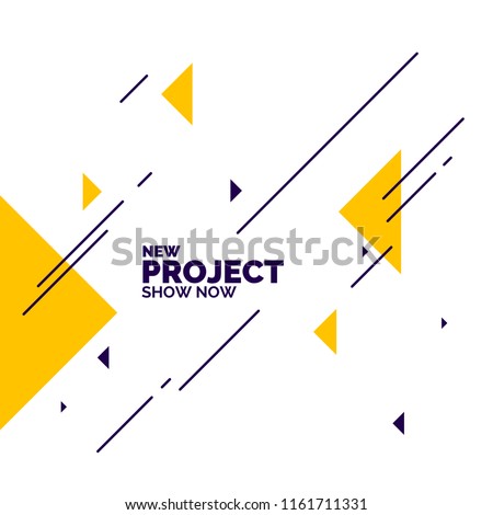 Abstract geometric background with triangles in minimalistic style. Vector illustration.