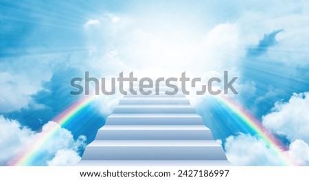 Similar – Image, Stock Photo rainbow crossing Freedom