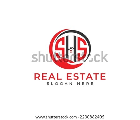 S H S Real Estate Agency Logo Stock fotó © 