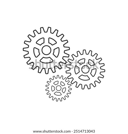 Machine Gear. Gear, options, preferences icon. Machine wheel icon