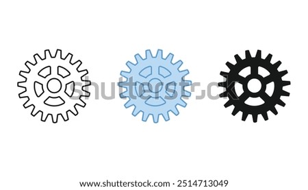 Machine Gear. Gear, options, preferences icon. Machine wheel icon