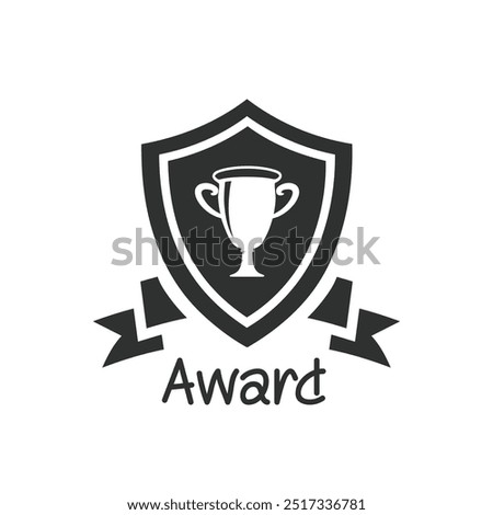 Award Shield Star vector. black shield star badge. Police Badge Outline vector