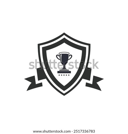 Award Shield Star vector. black shield star badge. Police Badge Outline vector