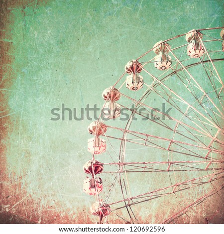 Texture Vintage Ferris Wheel Carnival