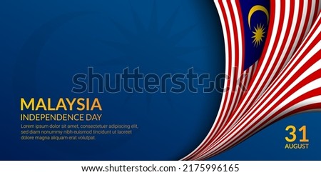 Malaysia Independence Day background for presentation and banner design