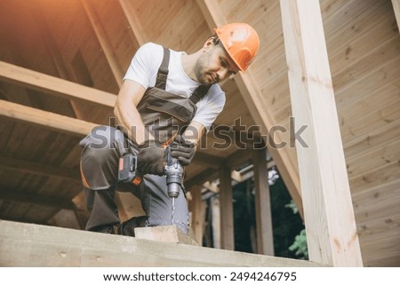 Similar – Image, Stock Photo wooden house Wooden house