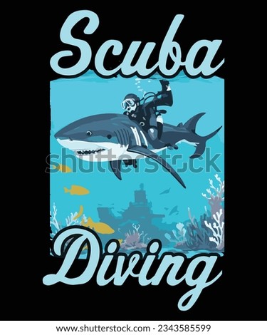 T-shirt Designs for a Scuba dive shop.