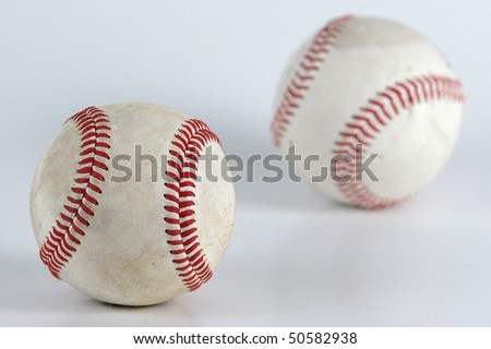 two baseball ball