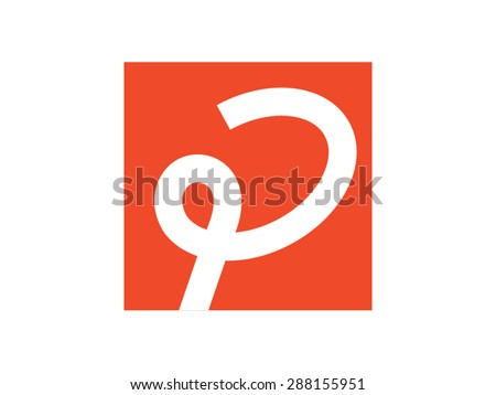 Letter P logo vector design. 