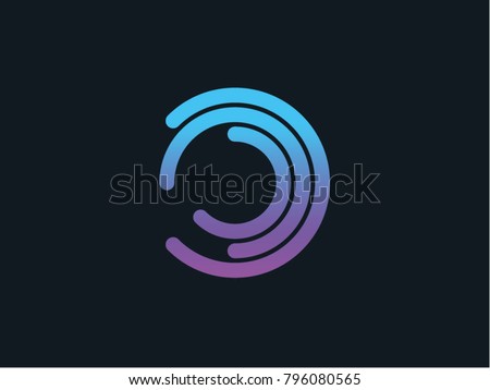 O letter vector logo