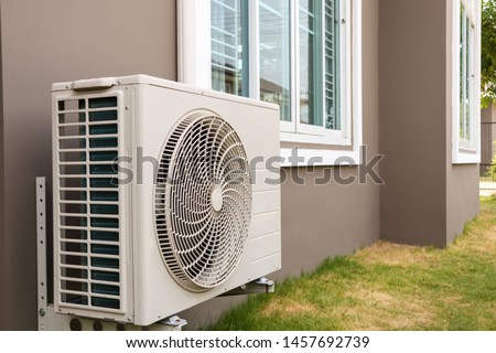 Similar – Image, Stock Photo Fan, external ventilation on a building