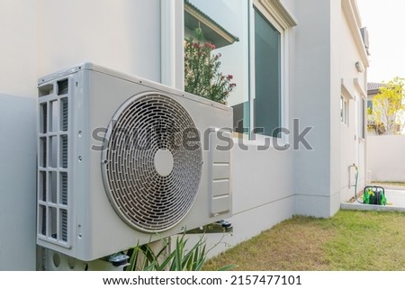 Similar – Image, Stock Photo Fan, external ventilation on a building