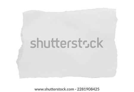 piece of white paper tear isolated on white background Foto stock © 