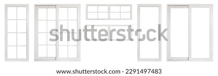 Image, Stock Photo Windows in an old facade