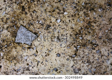 close-up of old stone chair texture