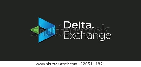 Delta exchange is a Innovative Crypto Derivatives Exchange. Delta exchange logo on isolated background with text.