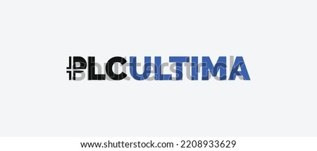 Vector illustration of PLC Ultima
PLCU Coin logo and Brand name text on isolated background.