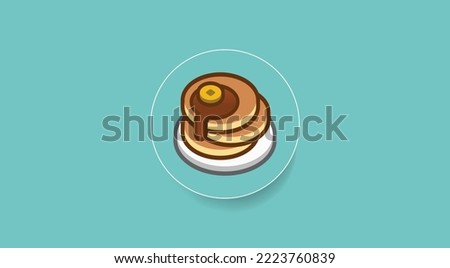 PancakeSwap, Cake token cryptocurrency logo on isolated background with copy space. 3d vector illustration of PancakeSwap, Cake token banner design concept.