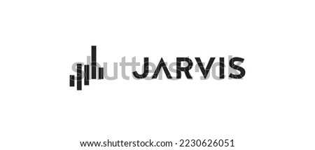 Jarvis Network cryptocurrency JRT token, Cryptocurrency logo on isolated background with text.