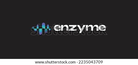 Enzyme cryptocurrency MLN token, Cryptocurrency logo on isolated background with text.