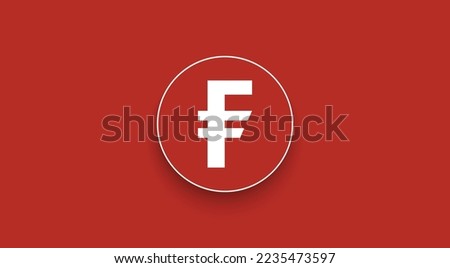 Fidelity Physical Bitcoin, FBTC Token cryptocurrency logo on isolated background with copy space. 