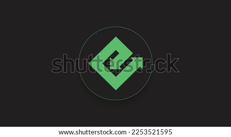 Energi, NRG cryptocurrency logo on isolated background with copy space. 3d vector illustration of Energi, NRG Coin icon banner design concept.