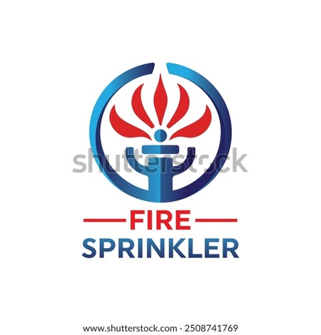 water sprinkler logo design, fire sprinkler logo design fire extinguisher, fire protection logo vector