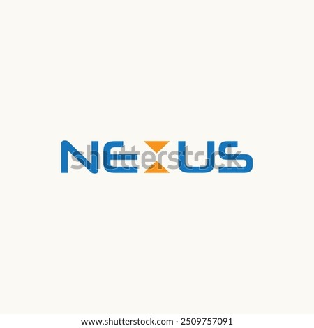 nexus logo, nexus typography logo, nexus wordmark logo vector, Nexus Simple Modern logo