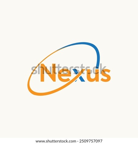 nexus logo, nexus typography logo, nexus wordmark logo vector, Nexus Simple Modern logo