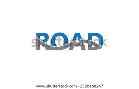 road logo vector template, road typography  logo design