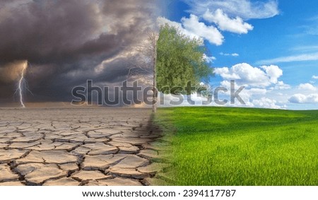 Similar – Image, Stock Photo Climate change | bare patches in the Harz Mountains