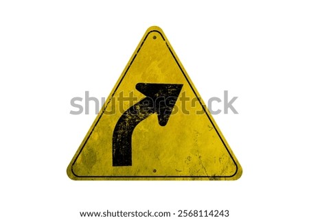 Similar – Image, Stock Photo Yellow Arrow Left Dirty