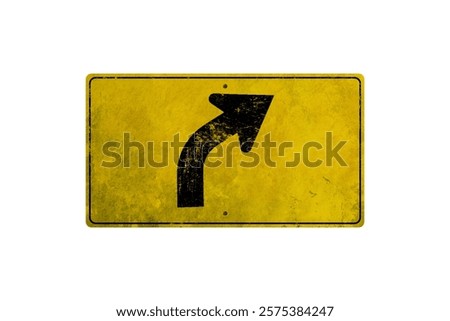 Similar – Image, Stock Photo Yellow Arrow Left Dirty