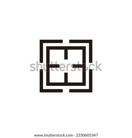 Target, squares geometric symbol simple logo vector